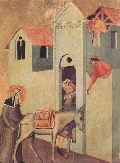 Pietro Lorenzetti Beata Umilta Transport Bricks to the Monastery oil painting picture